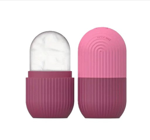 ICE CUBE GESICHTSROLLER - ROSENROT