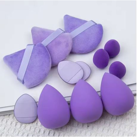 BLENDER MAKEUP SPONGE - BOTTLE SET PURPLE