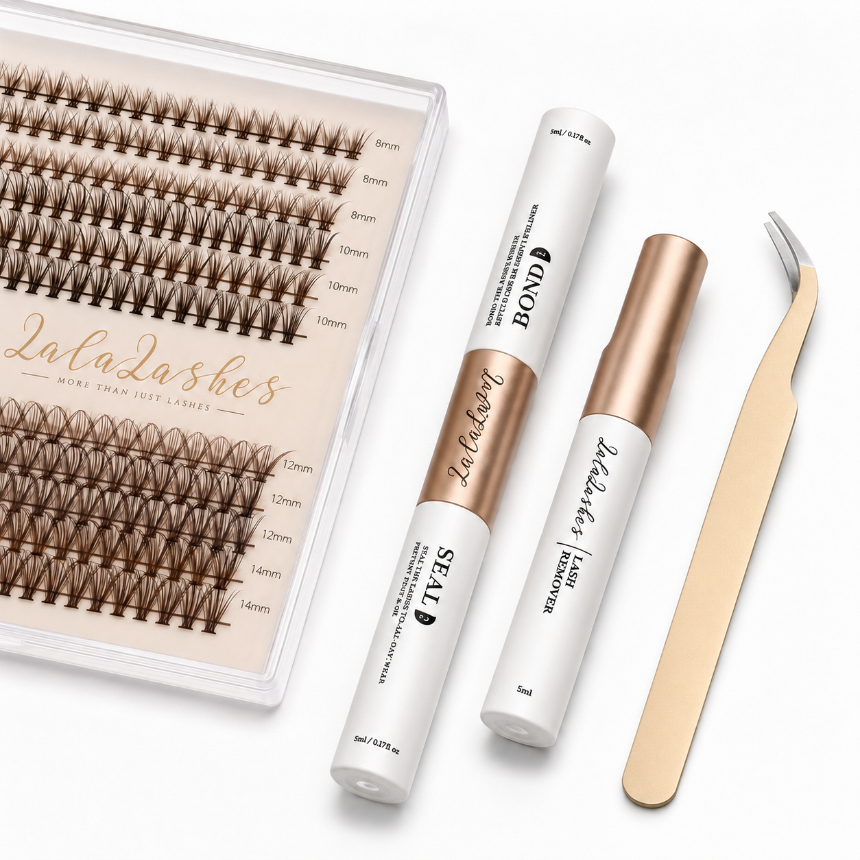 30D Single Wimpern BRAUN - MIX