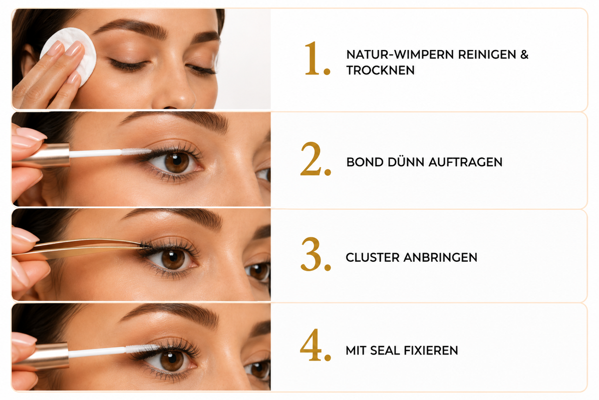 30D Single Wimpern BRAUN - MIX