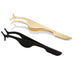 EYELASH APPLICATOR TWEEZERS - black/gold