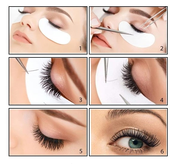 HYDROGEL AUGEN PADS FÜR WIMPERNVERLÄNGERUNG & LIFTING - 10 STÜCK