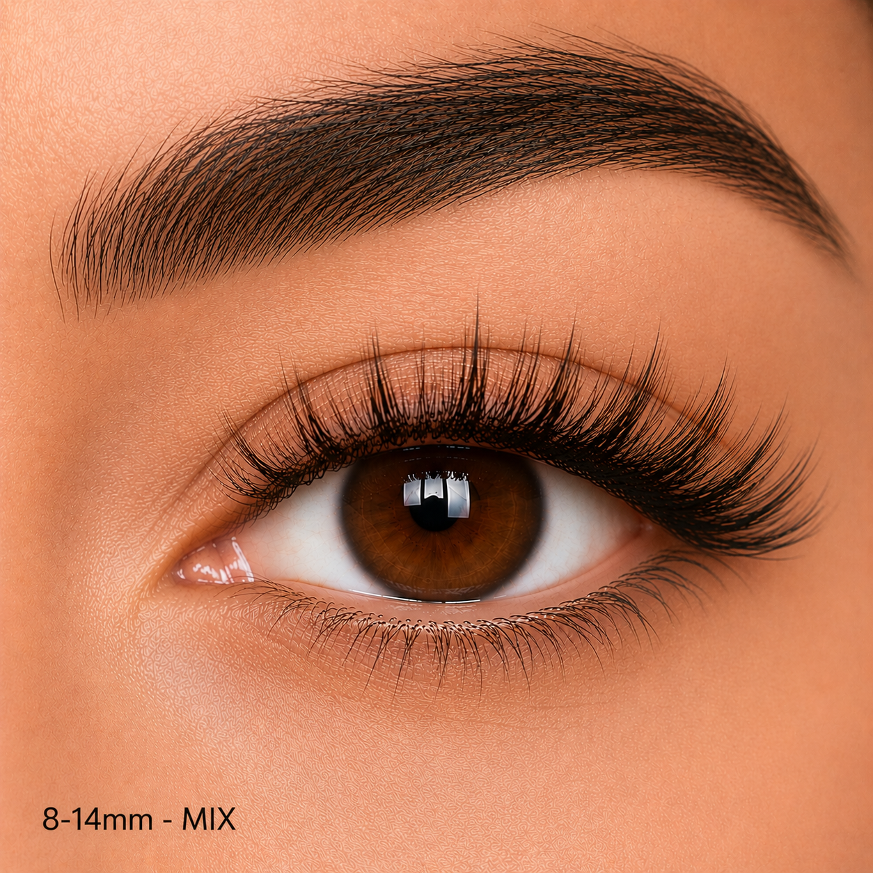 30D Single Wimpern BRAUN - MIX