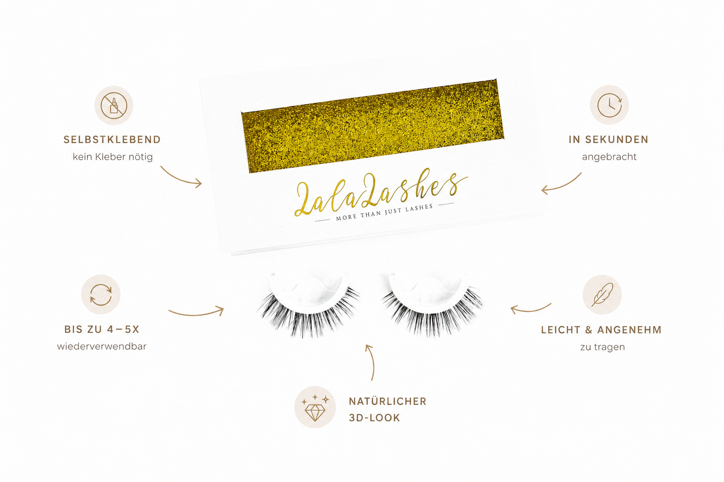 3D SELBSTKLEBENDE WIMPERN - COZY