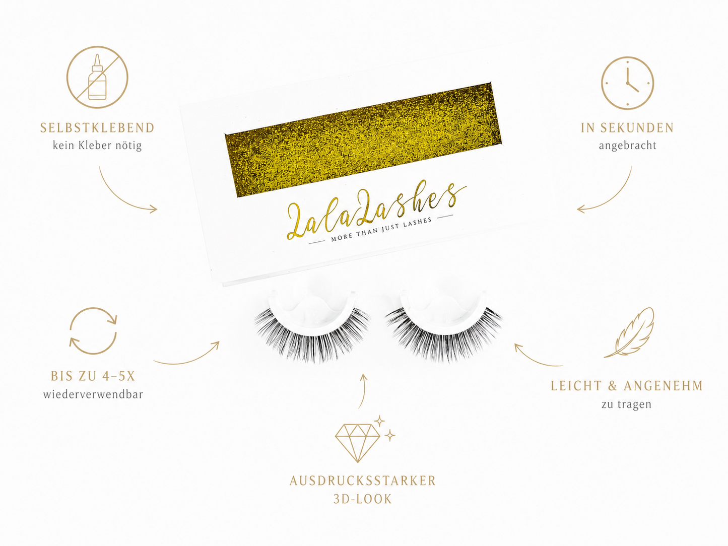 FAUX CILS AUTO-ADHÉSIFS 3D - DON'T BE SHY