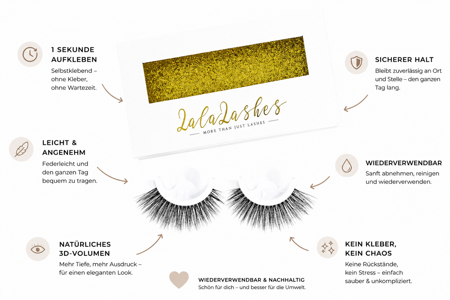 FAUX CILS AUTO-ADHÉSIFS 3D - MYSTIC LASHES