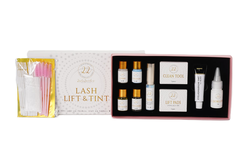 WIMPERNLIFTING SET INKL. WIMPERN & AUGENBRAUEN TÖNUNG