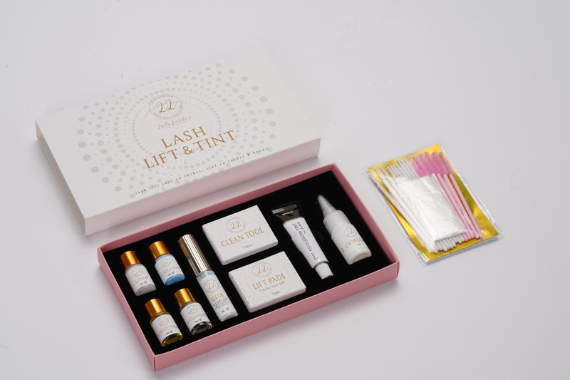 WIMPERNLIFTING SET INKL. WIMPERN & AUGENBRAUEN TÖNUNG