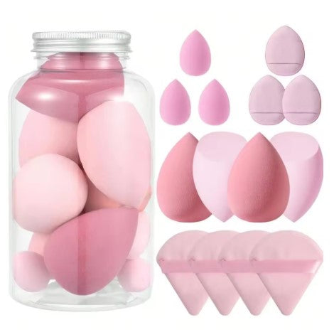 BLENDER MAKEUP SPONGE - BOTTLE SET PINK