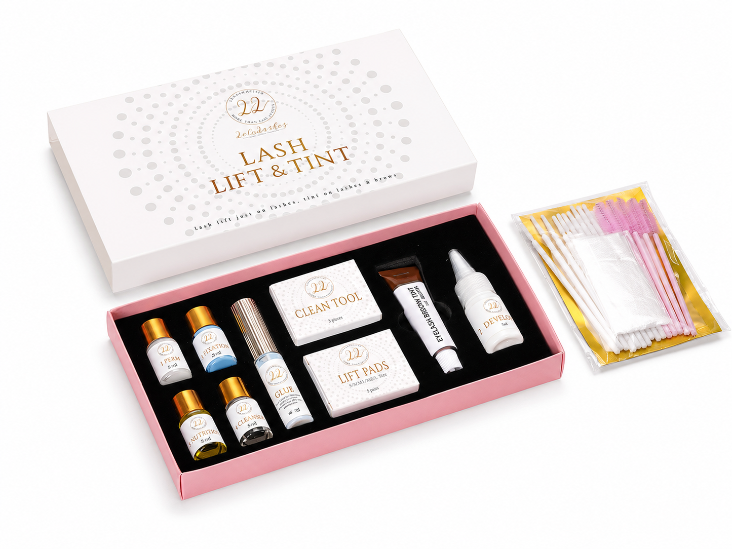 KIT DE LEVAGE WIMPERNLEF INKL. WIMPERN &amp; AUGENBRAUEN TÖNUNG