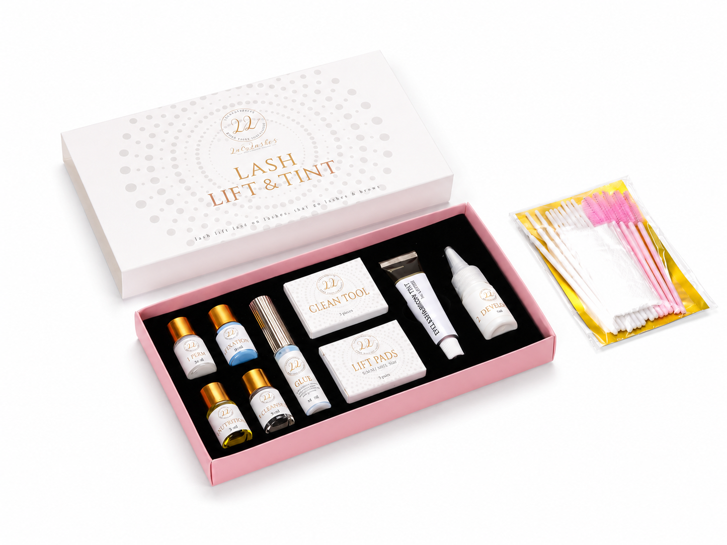KIT DE LEVAGE WIMPERNLEF INKL. WIMPERN &amp; AUGENBRAUEN TÖNUNG