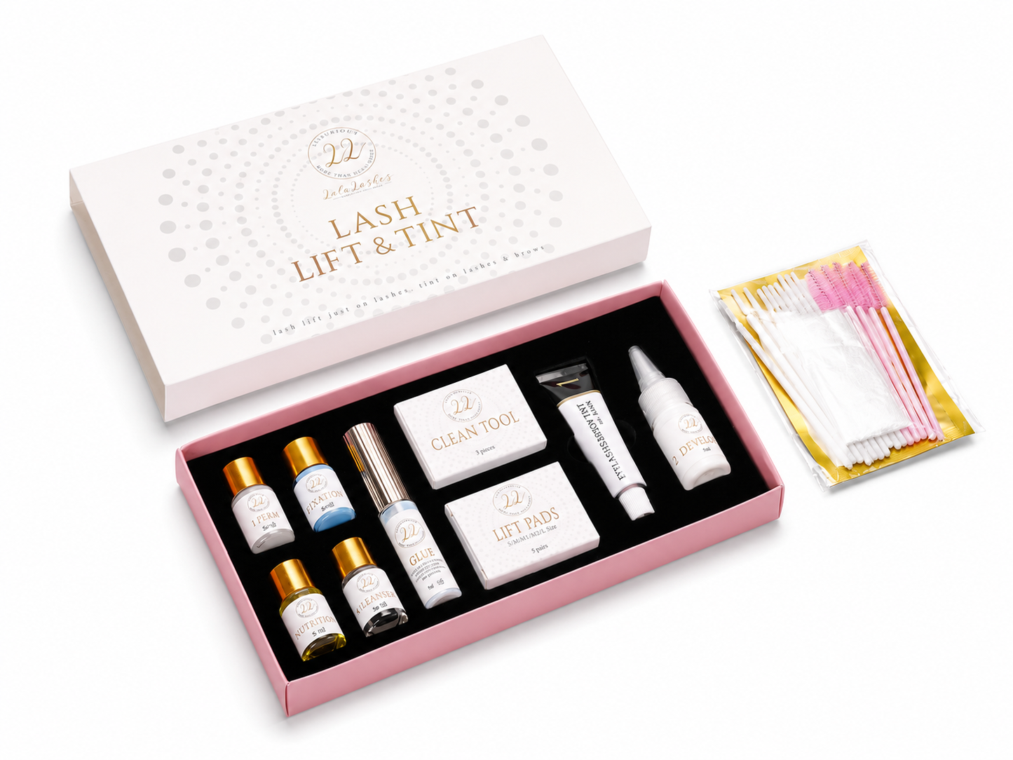 KIT DE LEVAGE WIMPERNLEF INKL. WIMPERN &amp; AUGENBRAUEN TÖNUNG
