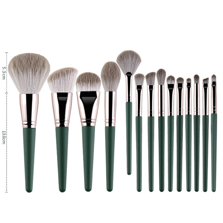 LalaBrushes brush set 14 pieces with case