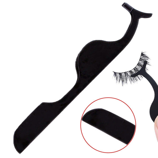 EYELASH APPLICATOR TWEEZERS - black/gold
